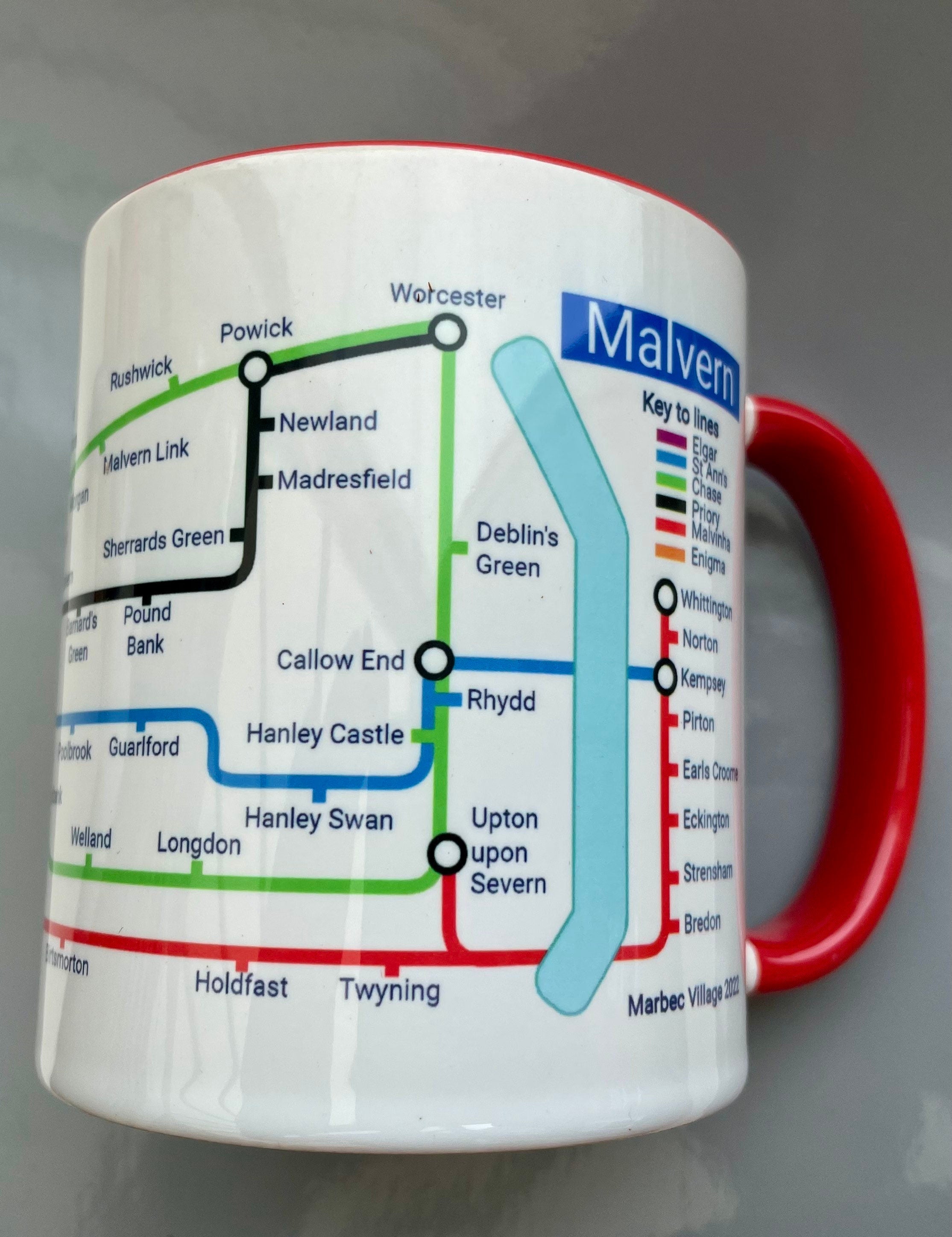 Malvern Metro Mug: Hills Journey Ceramic Coffee Cup