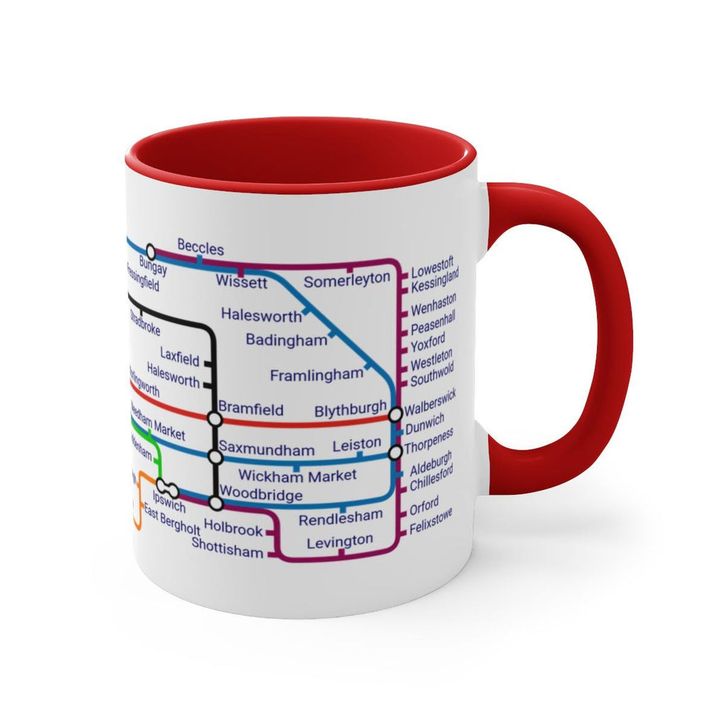 Suffolk Metro Mug: Ipswich, Felixstowe, Lowestoft Souvenir