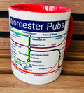 Worcester Pubs Metro Mug: Quirky Ceramic Coffee Mug, 11oz