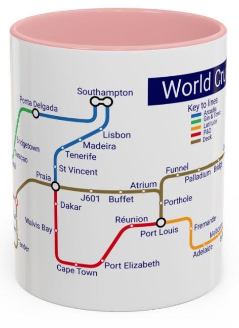 World Cruise 26 - Arcadia -  Metro Design - Limited Edition