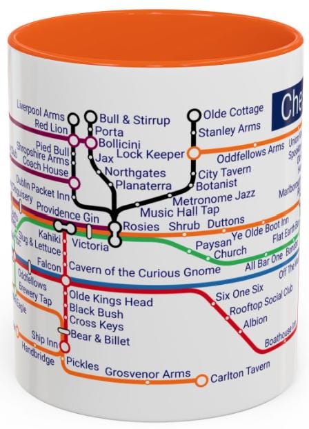 Chester Cheshire Pub Metro Mug
