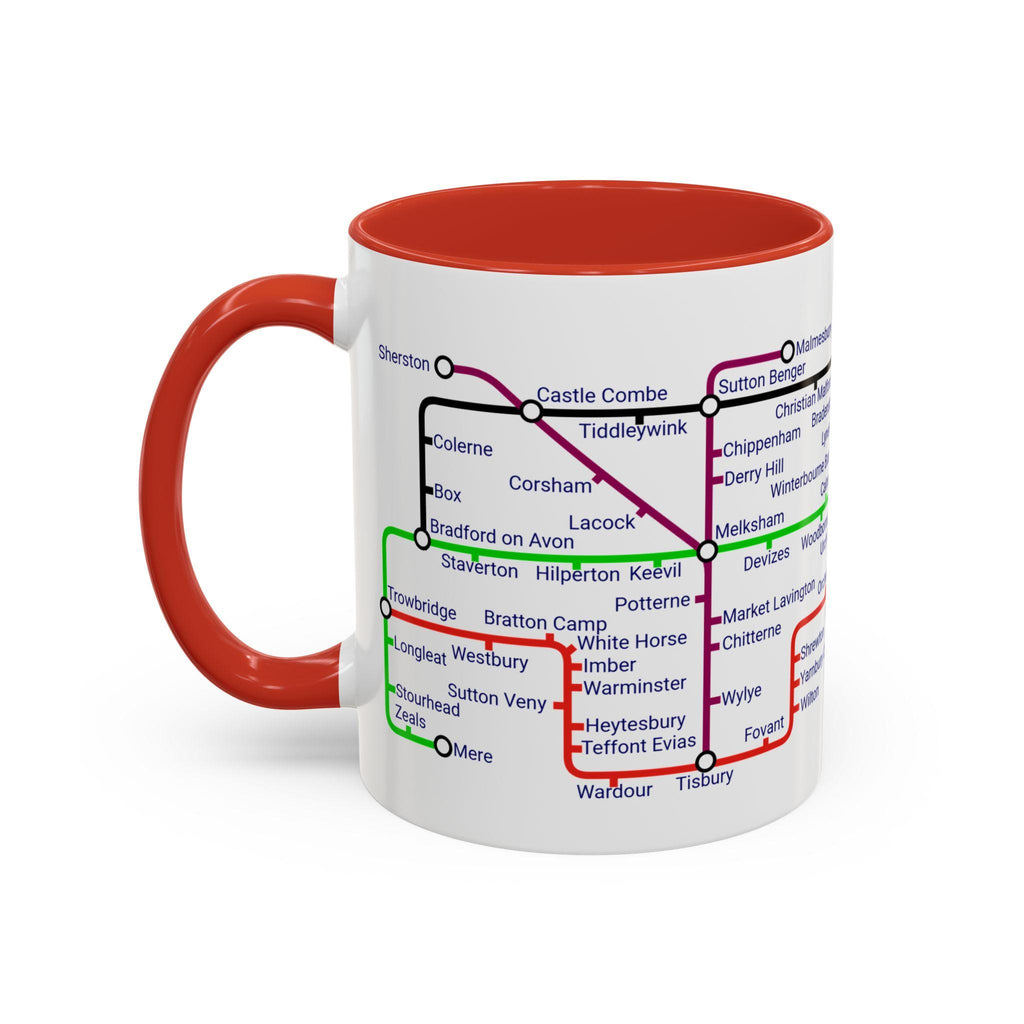 Wiltshire Metro Mug: UK County Landmarks, Travel Gift