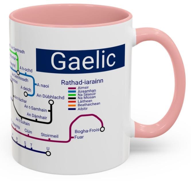 Ionad na Gàidhlig! Gaelic learners / kids metro mug | Gaelic Gifts | Scotland | SpeakGaelic | Alba