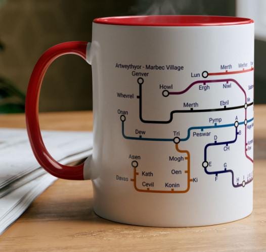 Kernewek Metro Mug: Cornish Language Learners Gift