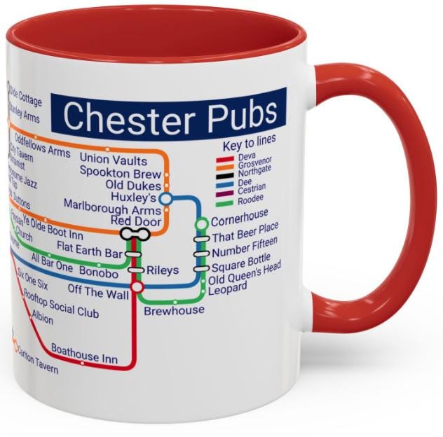 Chester Cheshire Pub Metro Mug