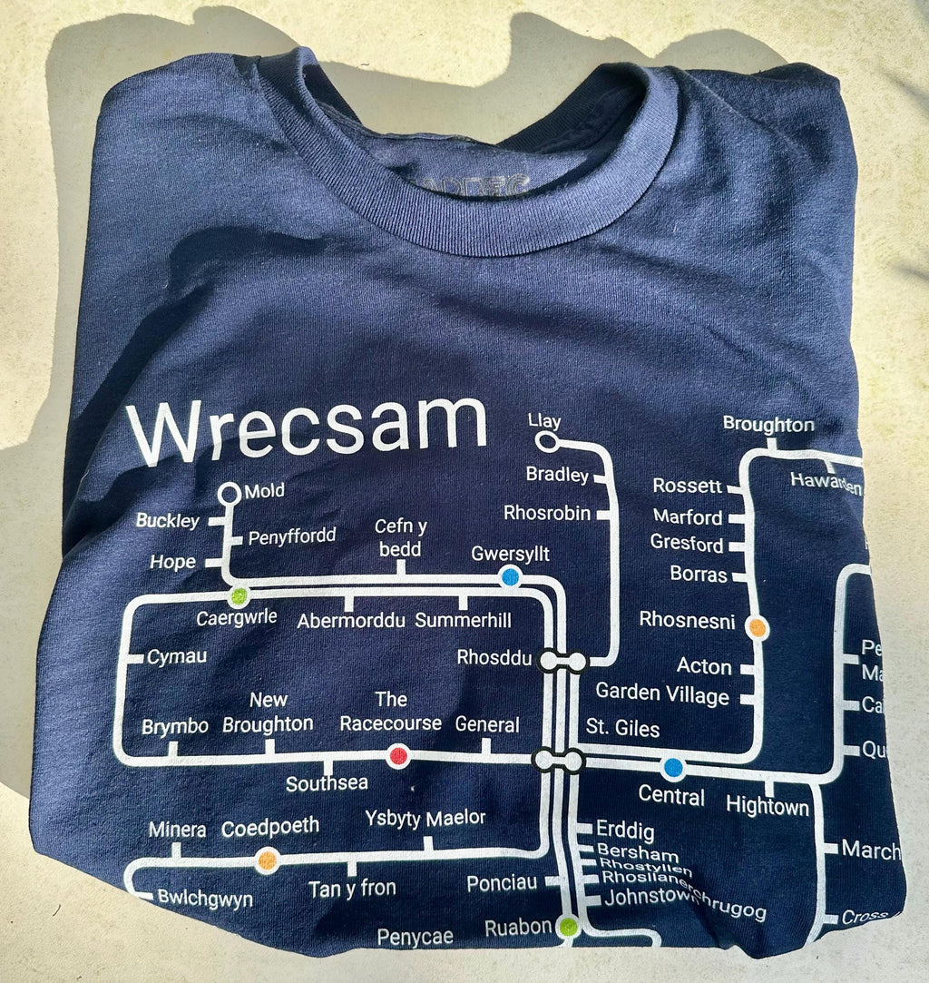 Wrexham metro TShirt. Hammer to Shotton