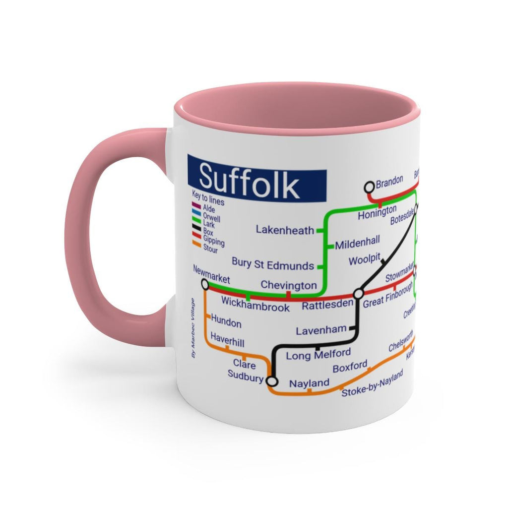 Suffolk Metro Mug: Ipswich, Felixstowe, Lowestoft Souvenir