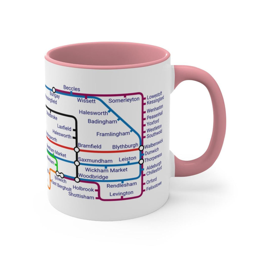 Suffolk Metro Mug: Ipswich, Felixstowe, Lowestoft Souvenir
