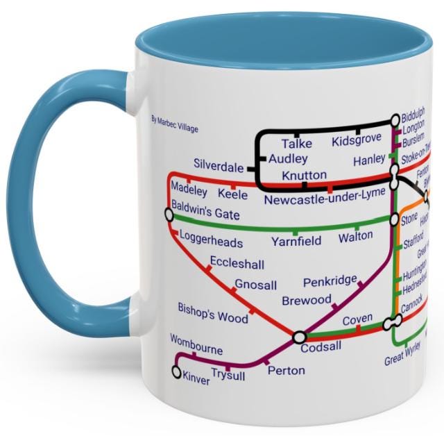 Staffordshire Metro Mug: Iconic Local Design