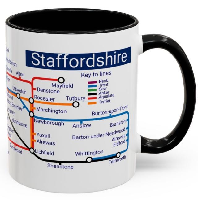 Staffordshire Metro Mug: Iconic Local Design