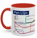 Pen Llŷn Metro Map Mug: Unique Local Gift