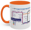 Swansea Wales Metro Mug: Colorful Local Transport Map
