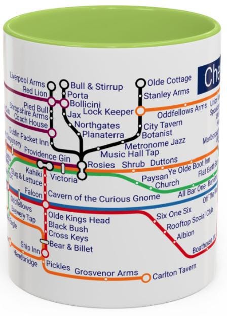 Chester Cheshire Pub Metro Mug