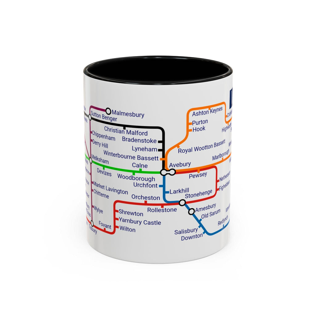 Wiltshire Metro Mug: UK County Landmarks, Travel Gift
