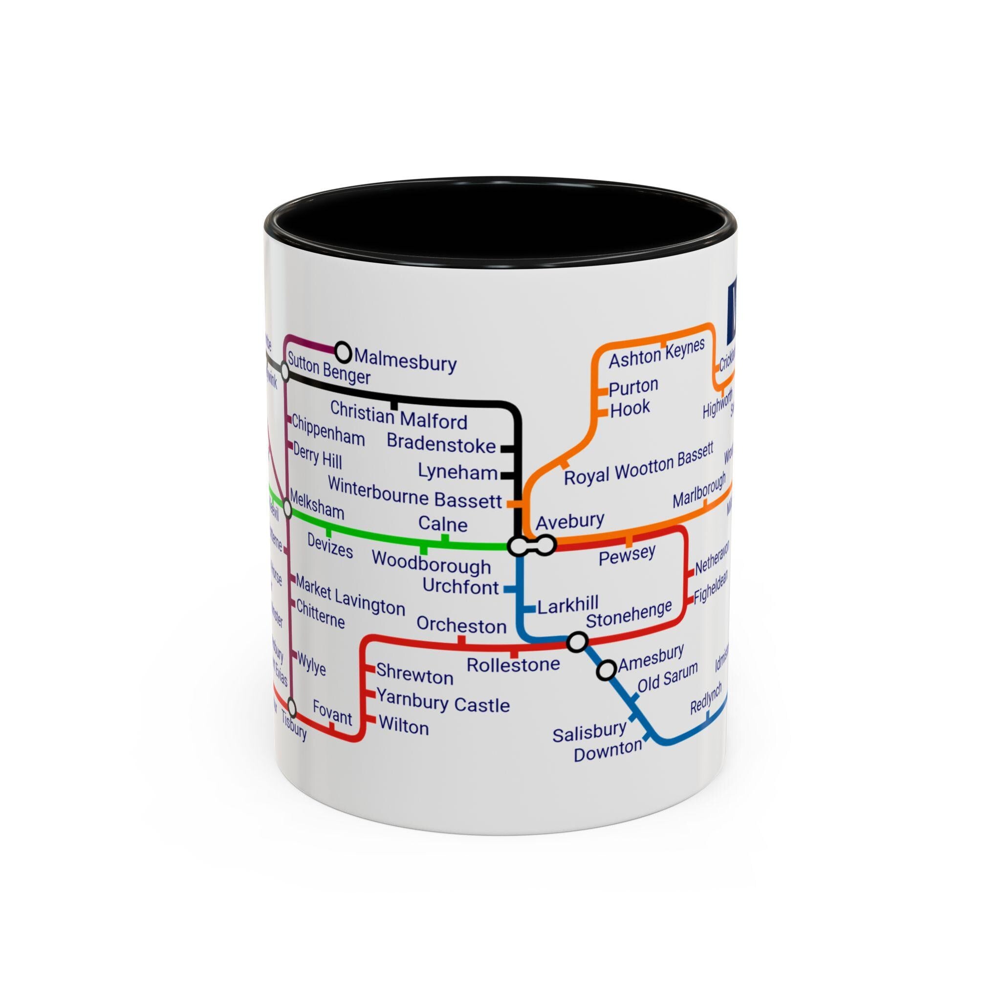 Wiltshire Metro Mug: UK County Landmarks, Travel Gift