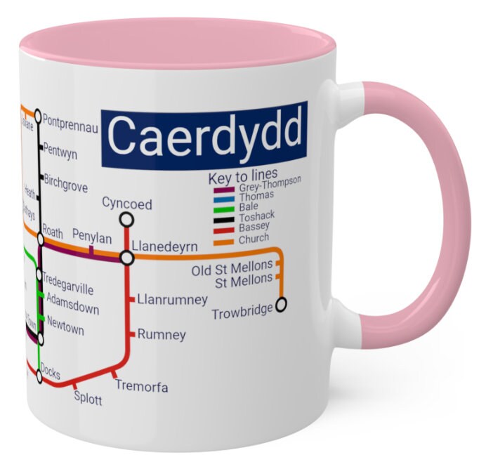 Cardiff Metro Mug: Caerdydd Souvenir Gift