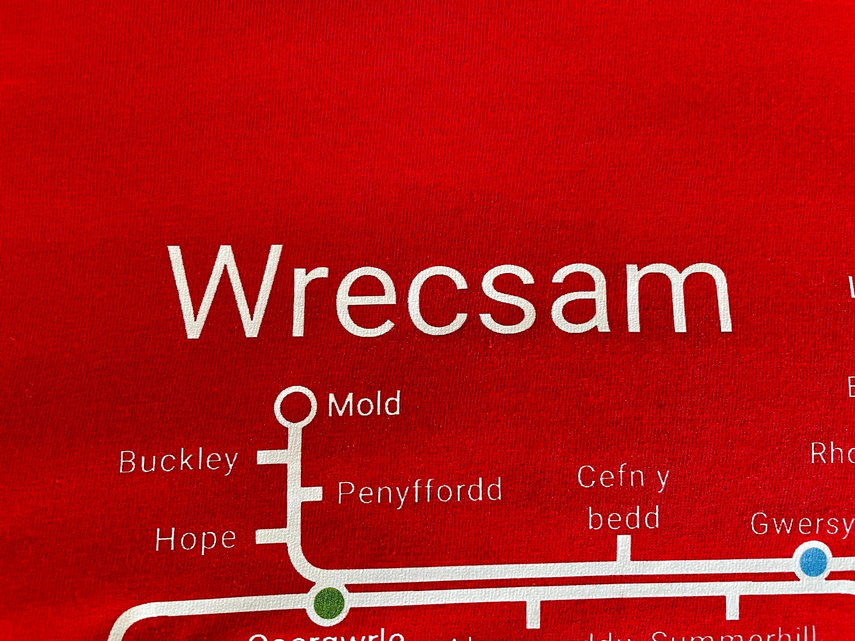 Wrexham metro TShirt. Hammer to Shotton