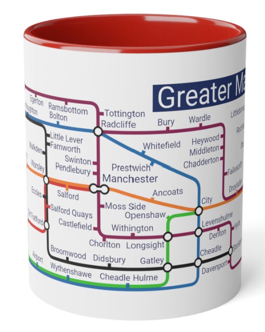 Manchester Metro Mug: Unique Greater Manchester Souvenir