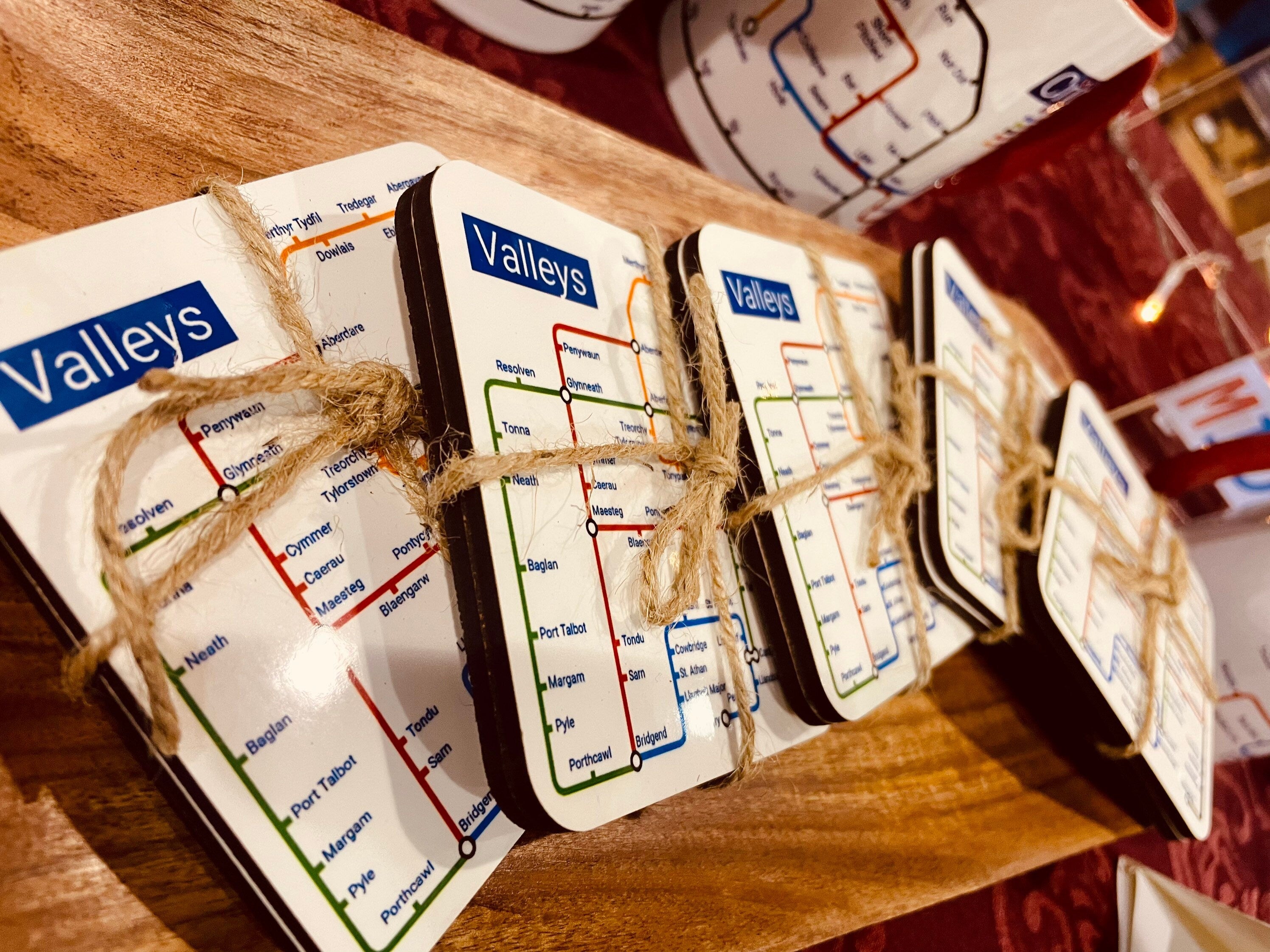 Valleys Metro Coasters: South East Wales Map (Pair)