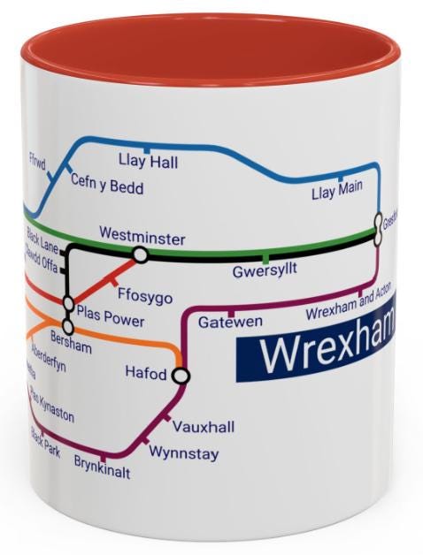 Wrexham Collieries Metro Mug: Coal Mining Heritage Tribute
