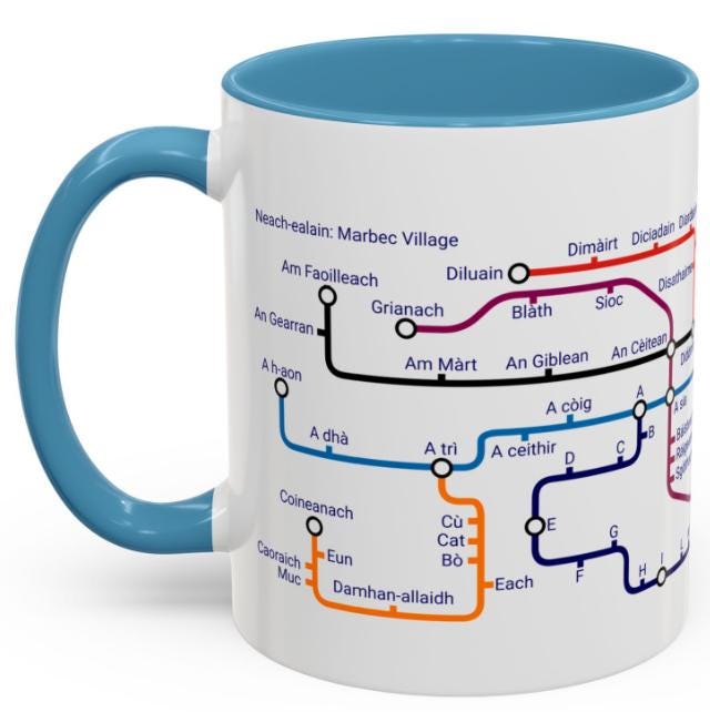 Ionad na Gàidhlig! Gaelic learners / kids metro mug | Gaelic Gifts | Scotland | SpeakGaelic | Alba