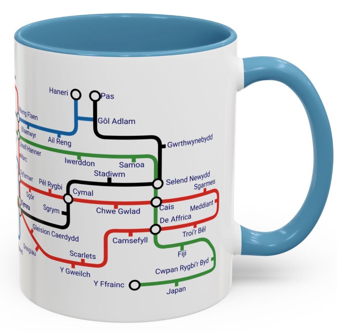 Rygbi Cymru Metro Mug: Welsh Rugby Heritage Design