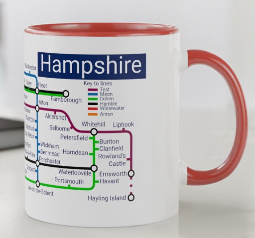 Hampshire Metro Mug: Winchester, Basingstoke, Farnborough