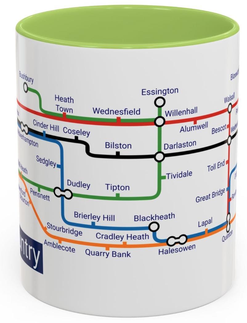 Black Country themed metro mug