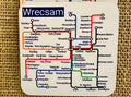 Wrexham Metro Map Coasters: North East Wales Transport - Pair
