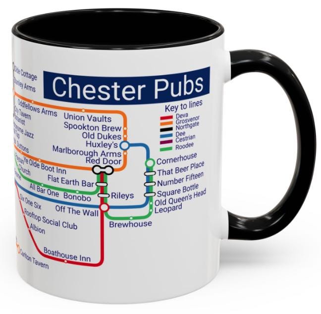 Chester Cheshire Pub Metro Mug
