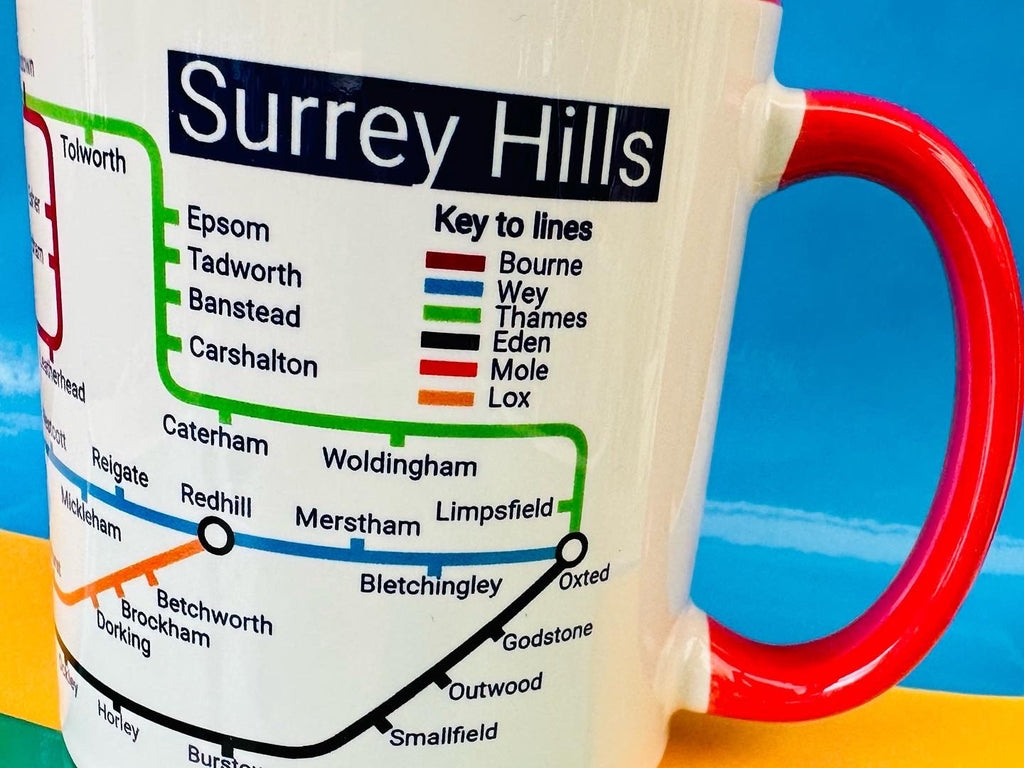 Custom / Personalised Metro Mug -  Create your own unique journey for end of term, sports,birthdays,wedding,new baby, anniversary,graduation