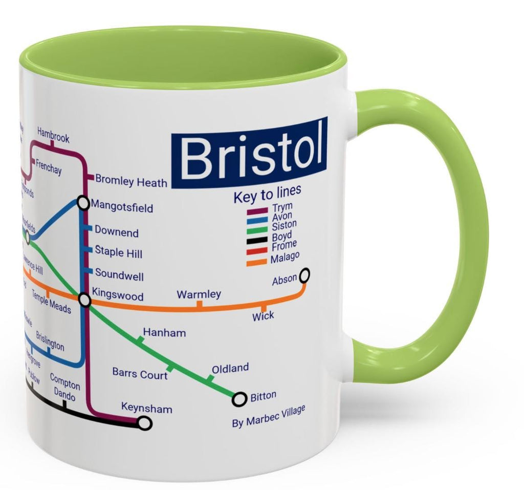 Bristol Metro Mug: Cityscape Coffee Cup - Bristol Gift