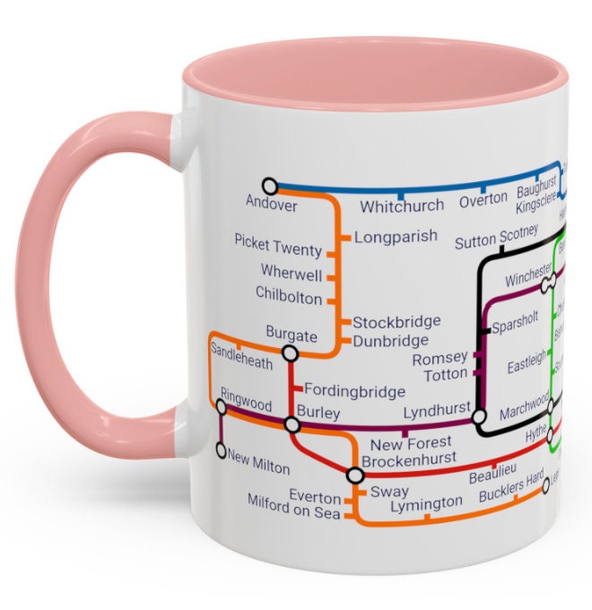 Hampshire Metro Mug: Winchester, Basingstoke, Farnborough