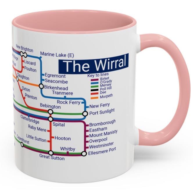 The Wirral Metro Mug: Birkenhead, Tranmere, & Merseyside Gift