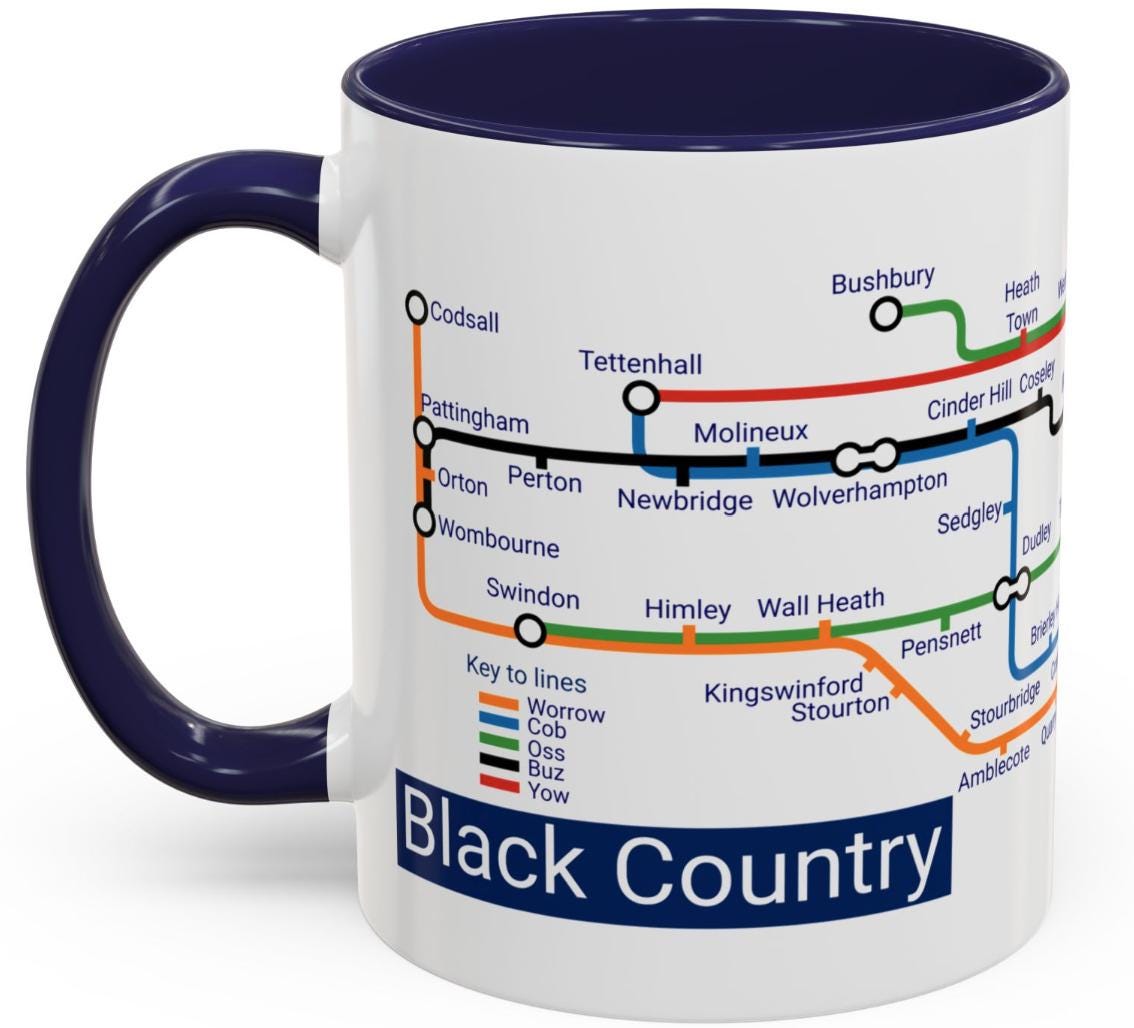 Black Country themed metro mug