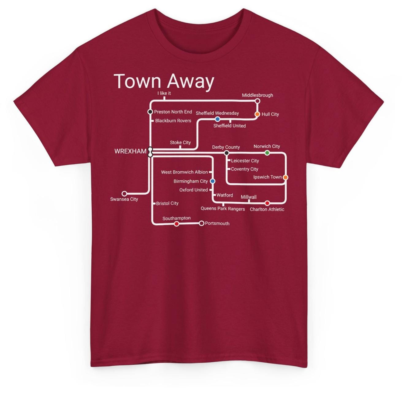 Wrexham Away T-Shirt: 25/26 Season Fan Apparel