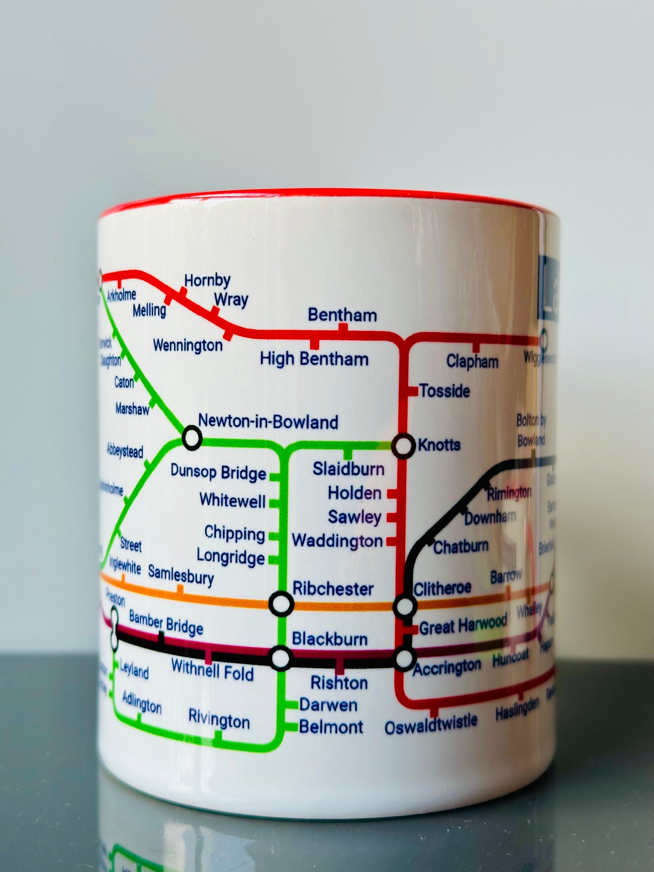 Lancashire Metro Mug: Unique Local Gift - Love Lancs