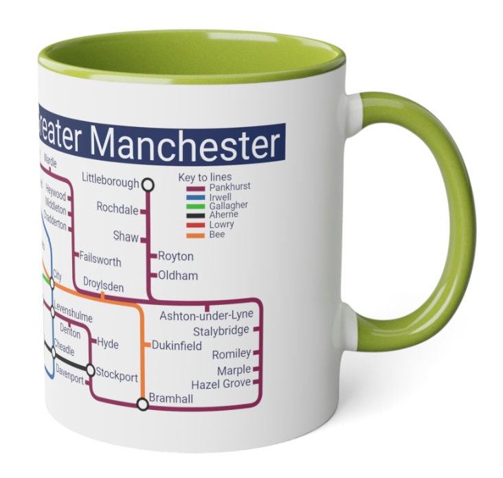 Manchester Metro Mug: Unique Greater Manchester Souvenir