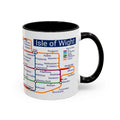 Isle of Wight Metro Map Mug: Ryde, Cowes, Newport