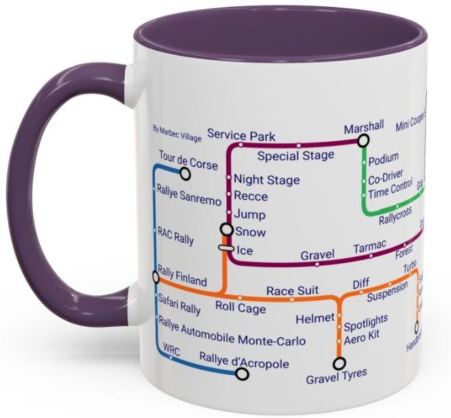 Rally Fan Metro Mug • Motorsport Enthusiast Gift
