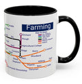 Farming Metro Map Mug: Agricultural College Gift