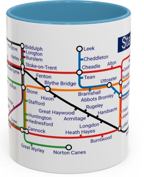 Staffordshire Metro Mug: Iconic Local Design