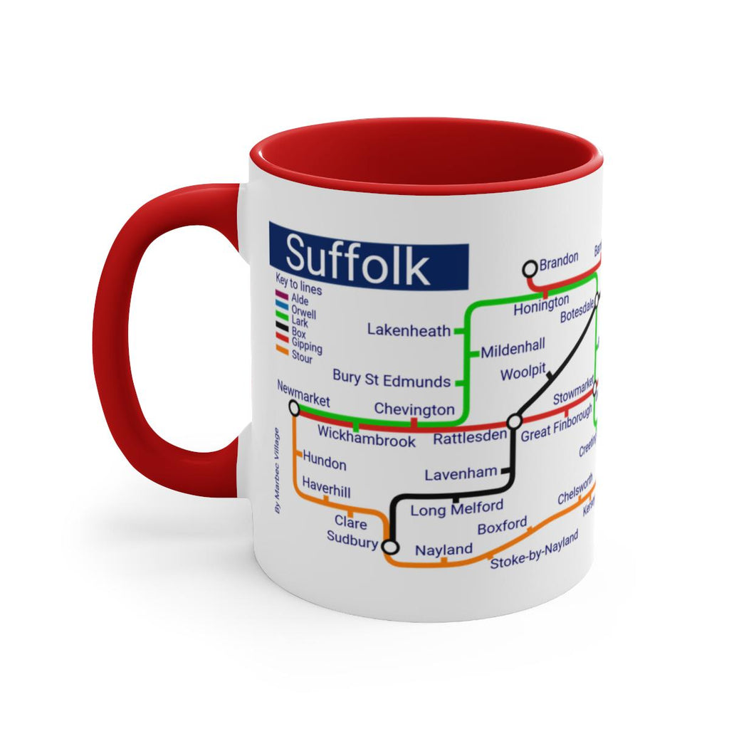 Suffolk Metro Mug: Ipswich, Felixstowe, Lowestoft Souvenir