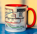 Dorset Metro Mug: UK Towns & Villages Ceramic Coffee Cup
