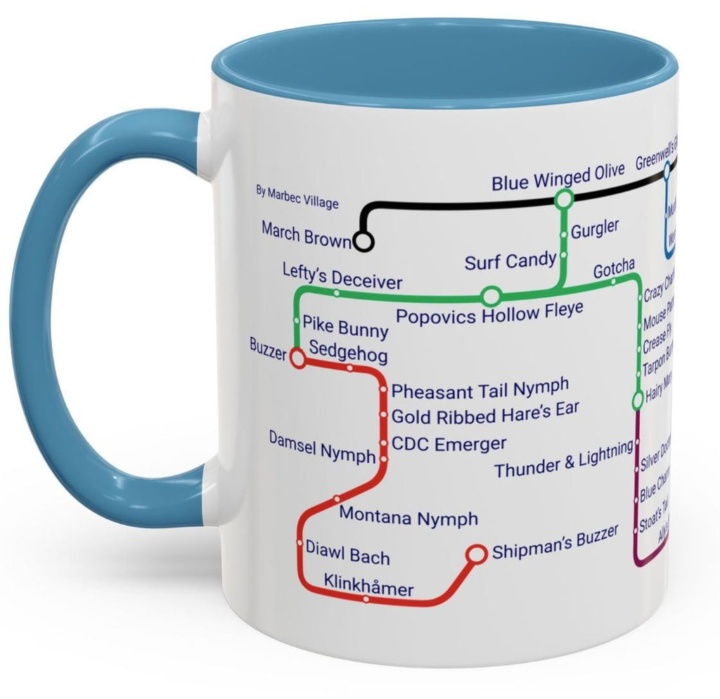 Fly Fishing Lures Metro Mug for Anglers