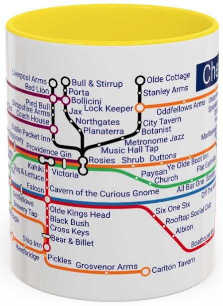 Chester Cheshire Pub Metro Mug