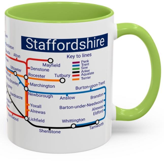 Staffordshire Metro Mug: Iconic Local Design