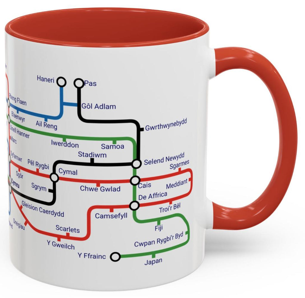 Rygbi Cymru Metro Mug: Welsh Rugby Heritage Design