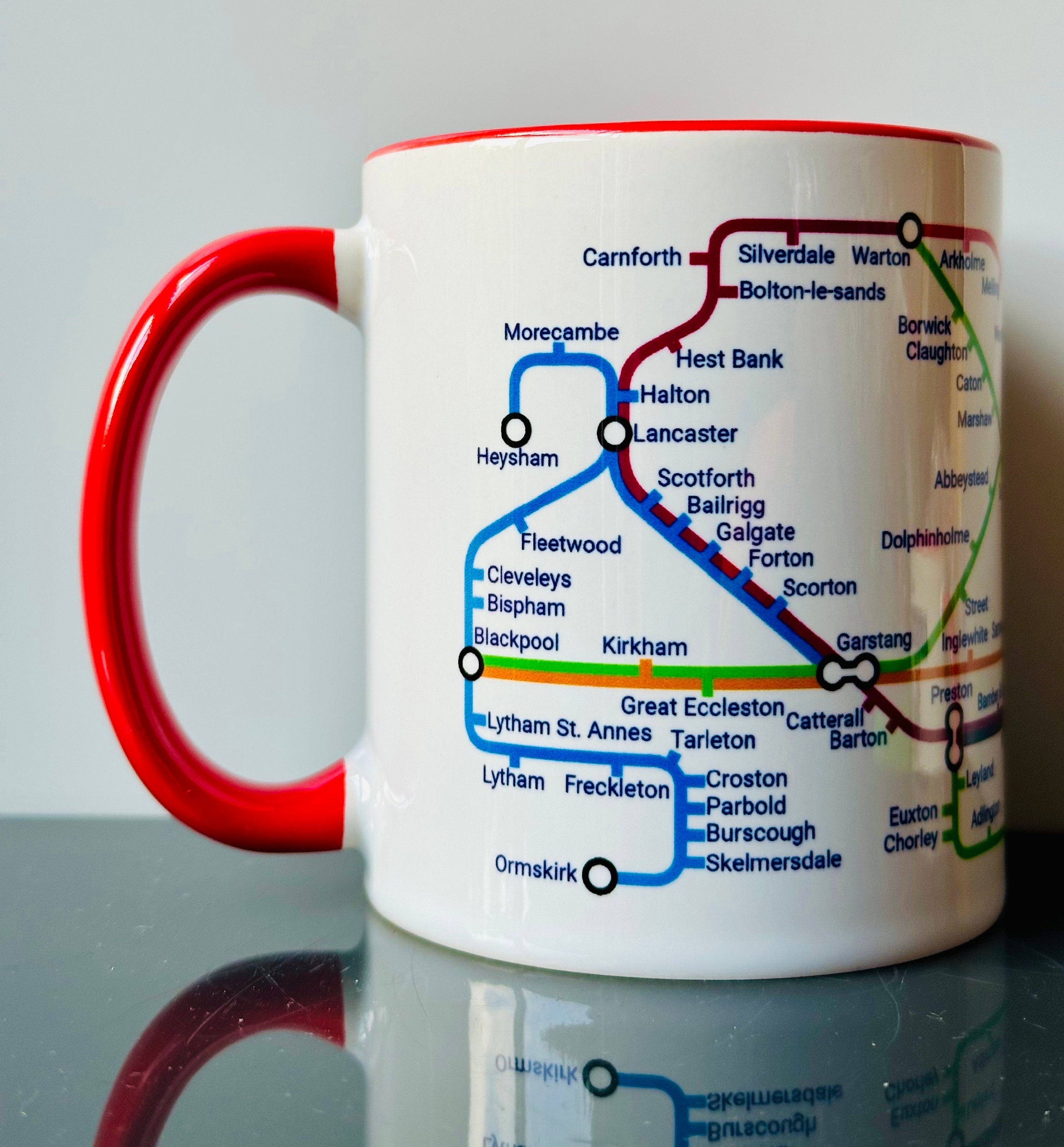Lancashire Metro Mug: Unique Local Gift - Love Lancs