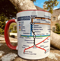 Cotswolds Metro Map Mug: Unique England Travel Gift